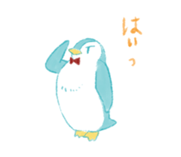 Graffiti-like penguin sticker sticker #7467355