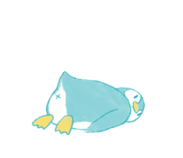 Graffiti-like penguin sticker sticker #7467358