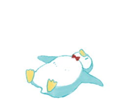 Graffiti-like penguin sticker sticker #7467359