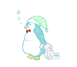 Graffiti-like penguin sticker sticker #7467363