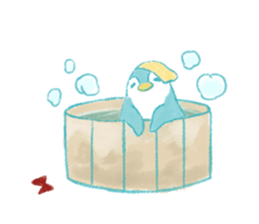 Graffiti-like penguin sticker sticker #7467364