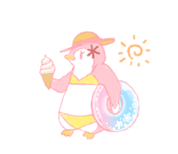 Graffiti-like penguin sticker sticker #7467370