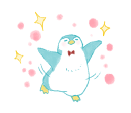 Graffiti-like penguin sticker sticker #7467372