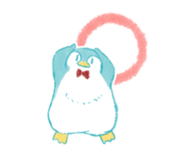 Graffiti-like penguin sticker sticker #7467378