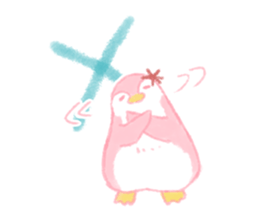 Graffiti-like penguin sticker sticker #7467379