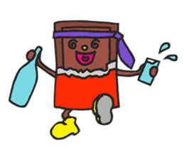 He is a fairy of chocolate. sticker #7467395