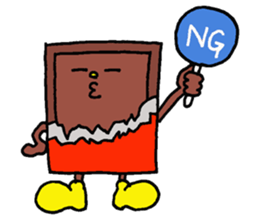 He is a fairy of chocolate. sticker #7467405