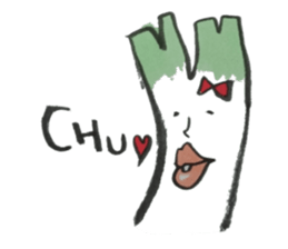 smooth leeks! sticker #7467542