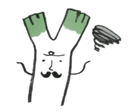 smooth leeks! sticker #7467544