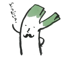 smooth leeks! sticker #7467545