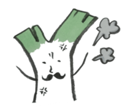 smooth leeks! sticker #7467549
