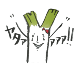 smooth leeks! sticker #7467554