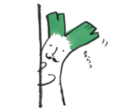 smooth leeks! sticker #7467557