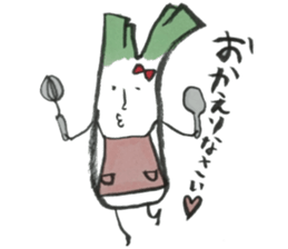 smooth leeks! sticker #7467560