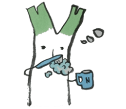 smooth leeks! sticker #7467563