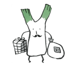smooth leeks! sticker #7467565