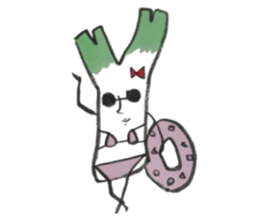 smooth leeks! sticker #7467567