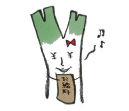 smooth leeks! sticker #7467568