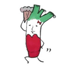 smooth leeks! sticker #7467570