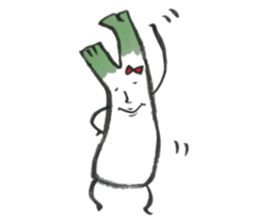 smooth leeks! sticker #7467574