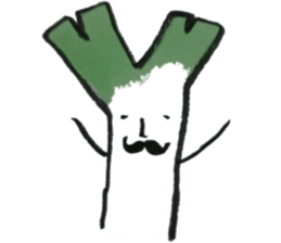 smooth leeks! sticker #7467576