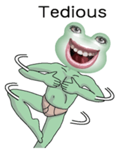 Frog of the big mouth 3 English version sticker #7467902