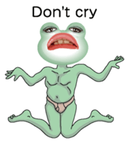 Frog of the big mouth 3 English version sticker #7467906