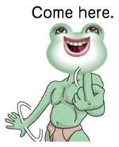 Frog of the big mouth 3 English version sticker #7467911