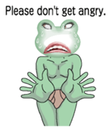 Frog of the big mouth 3 English version sticker #7467914