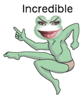 Frog of the big mouth 3 English version sticker #7467917