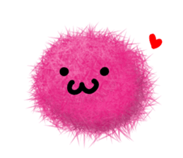 Fluffy balls (1) sticker #7467989