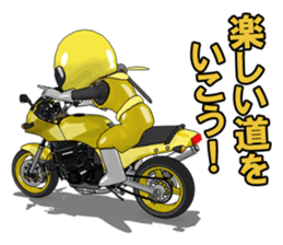 The Happy Yellow Motorcycle sticker #7468110