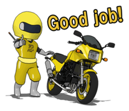 The Happy Yellow Motorcycle sticker #7468138