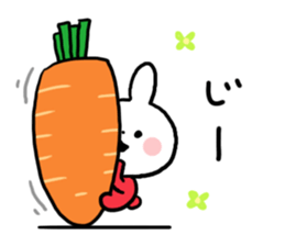 Red Color Rabbit sticker #7468303