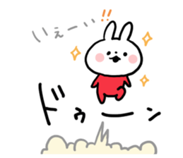 Red Color Rabbit sticker #7468308