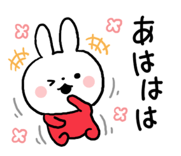 Red Color Rabbit sticker #7468312