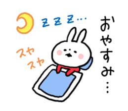 Red Color Rabbit sticker #7468319