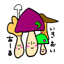 kinoko-tachi 4 sticker #7468879