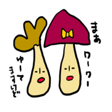 kinoko-tachi 4 sticker #7468881