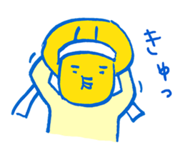 The cat and the girl are friends. sticker #7469496