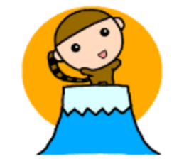 Sports and hobbies and little monkey sticker #7469901