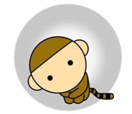 Sports and hobbies and little monkey sticker #7469932