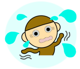 Sports and hobbies and little monkey sticker #7469939