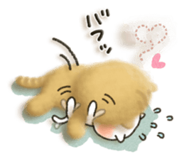 Simple white cat 7 sticker #7470661