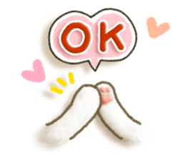 Simple white cat 7 sticker #7470666