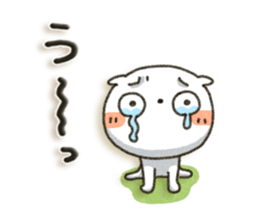 Simple white cat 7 sticker #7470672