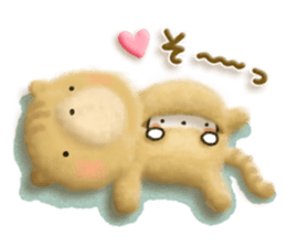 Simple white cat 7 sticker #7470693