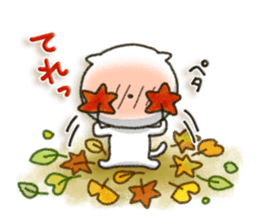 Simple white cat 7 sticker #7470695