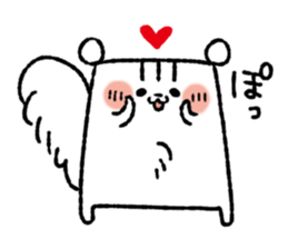 Square squirrel sticker #7471382