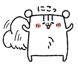 Square squirrel sticker #7471383